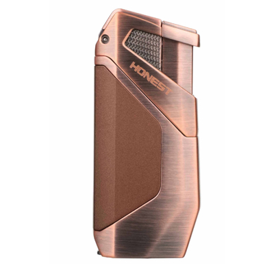 Зажигалка сигарная Honest, двойное пламя, с пробойником, бронза 782-Bronze вид 2