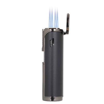 Зажигалка сигарная Honest, пятиструйное пламя, оружейная сталь 465-Gunmetal вид 3