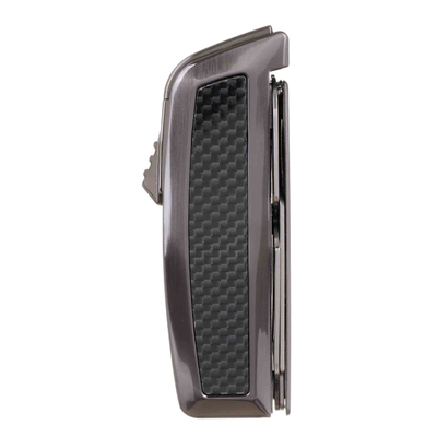 Зажигалка сигарная Honest, с ножницами, оружейная сталь 823-Gunmetal вид 2