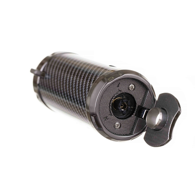 Зажигалка сигарная Honest, тройное пламя, с пробойником, карбон 835-Carbon вид 4