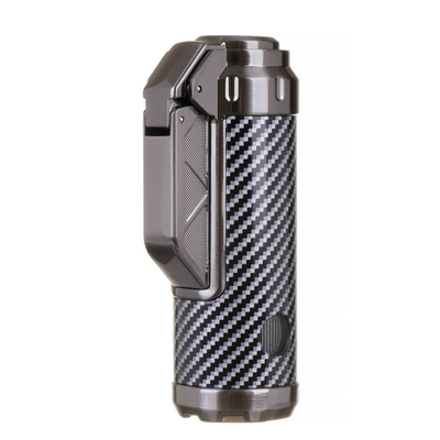 Зажигалка сигарная Honest, тройное пламя, с пробойником, карбон 835-Carbon вид 3