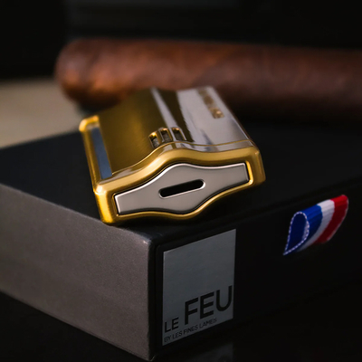 Зажигалка LE FEU RS - Brushed Gold, LF4003003 вид 3