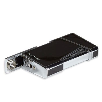 Зажигалка Lotus APOLLO Black & Polished chrome 4800 вид 3