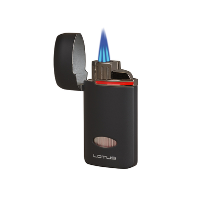 Зажигалка Lotus Matrix Black Rubberized 7600 вид 2