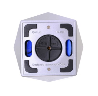 Зажигалка настольная Colibri Quasar, тройное турбопламя, Серебристый лак LI710T2 вид 4