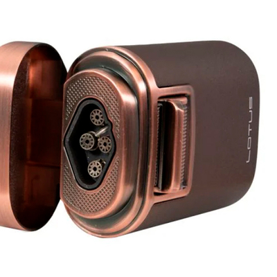 Зажигалка настольная Lotus Brawn Brown Crackle & Copper T7COP вид 5