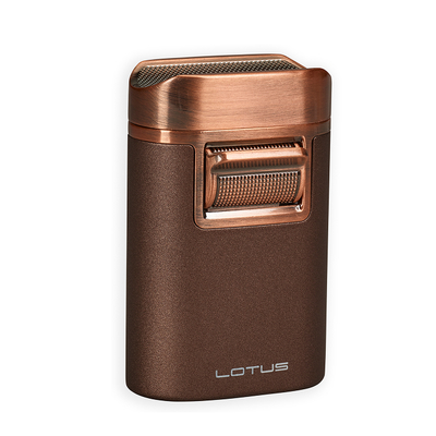 Зажигалка настольная Lotus Brawn Brown Crackle & Copper T7COP вид 1