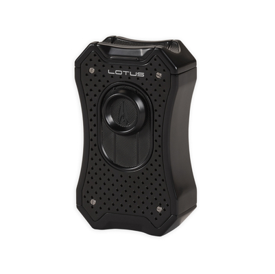Зажигалка настольня Lotus Emperor Black Perforated & Black  T9000 вид 1