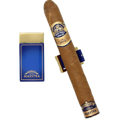Зажигалка Partagas Linea Maestra с подставкой для сигары вид 3