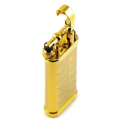 Зажигалка трубочная Im Corona - 64-5415 - Old Boy Gold Plated Pipe Design вид 2