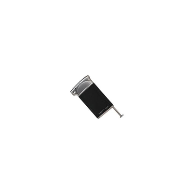 Зажигалка трубочная Vertigo Crosby Black Crackle & Chrome вид 3