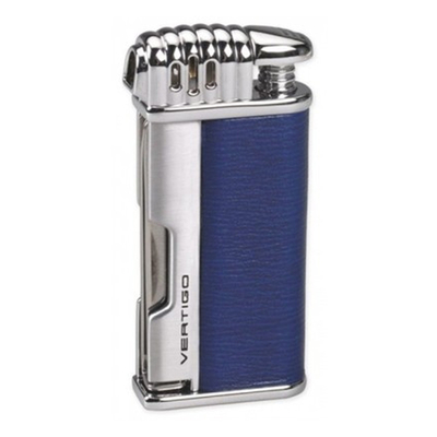 Зажигалка трубочная Vertigo Puffer Pipe Blue & Chrome вид 1