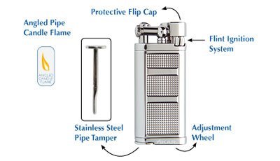 Зажигалка трубочная Xikar 595 CS Pipeline вид 3