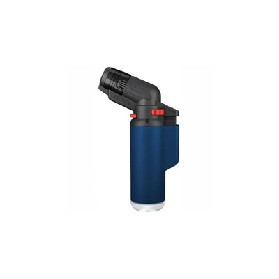 Зажигалка Zenga Angle Torch Jet Rubberized (Black, Blue) ZT-60 вид 3