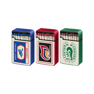 Зажигалка Zenga ZL-8 Спички советские (в ассортименте) вид 1