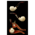 Курительная трубка Altinay Meerschaum Carved Bent Apple Golf, без фильтра вид 2