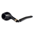 Курительная трубка Peterson Junior Ebony - Canted Apple Silver Mounted, без фильтра вид 4