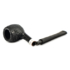 Курительная трубка Peterson Junior SandBlast - Silver Mounted Straight Apple, без фильтра вид 3