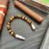 Пробойник-браслет для сигар Нержавеющая сталь 316L, Tiger Eye 10 мм. вид 2