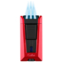 Зажигалка сигарная Colibri Stealth (тройное пламя), красный металлик LI900T3 вид 2