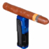 Зажигалка сигарная Honest, четверное пламя, с пробойником и сигарным ложементом, синяя 778-Blue вид 6